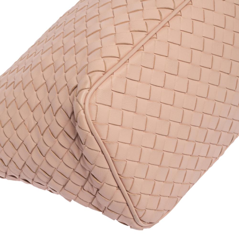 Bottega Veneta Pink Intrecciato Leather Small Shoulder Bag 1