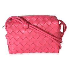 Bottega Veneta Pink Intrecciato Nappa Mini Loop