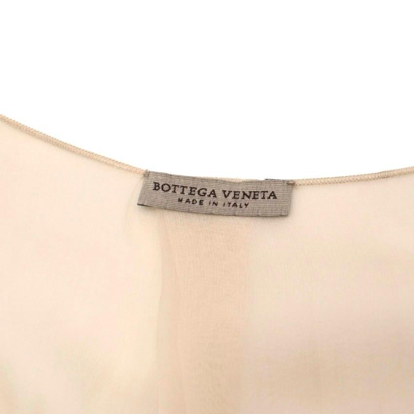 Women's Bottega Veneta Pink Layered silk-chiffon draped dress - Size US 8 For Sale