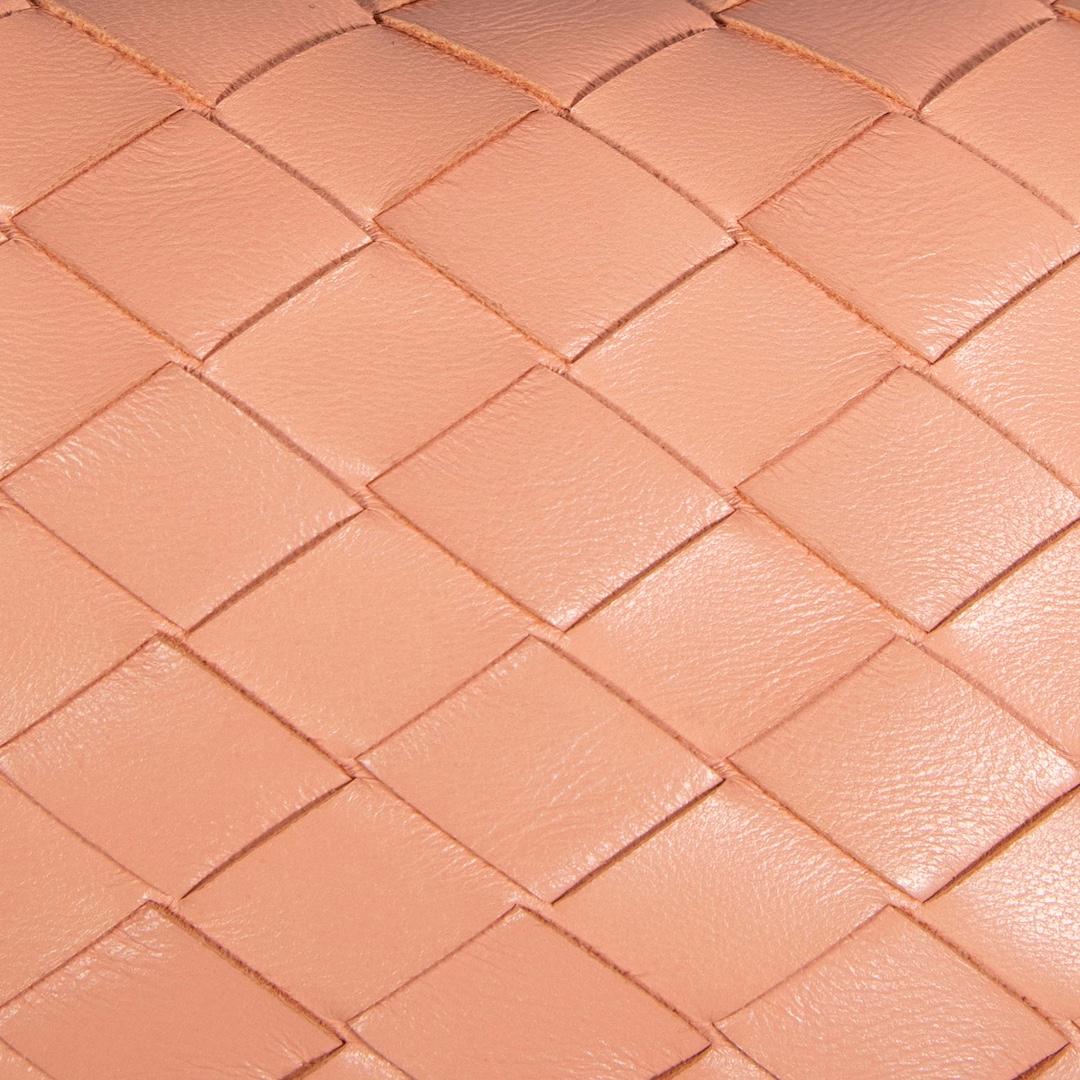 Women's Bottega Veneta Pink Leather Intrecciato Mini Jodie
