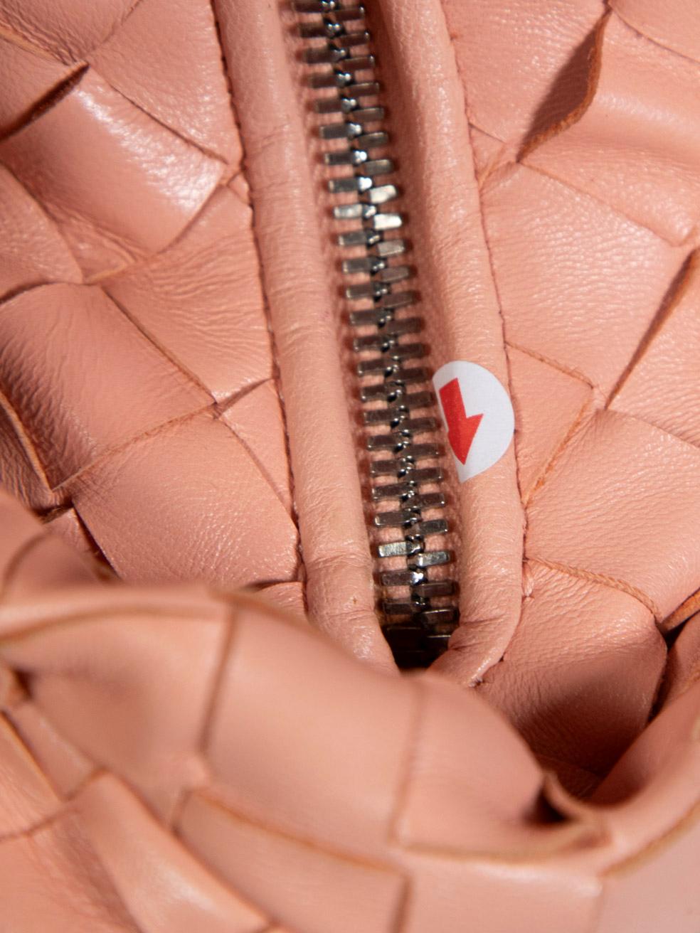 Bottega Veneta Pink Leather Intrecciato Mini Jodie 2