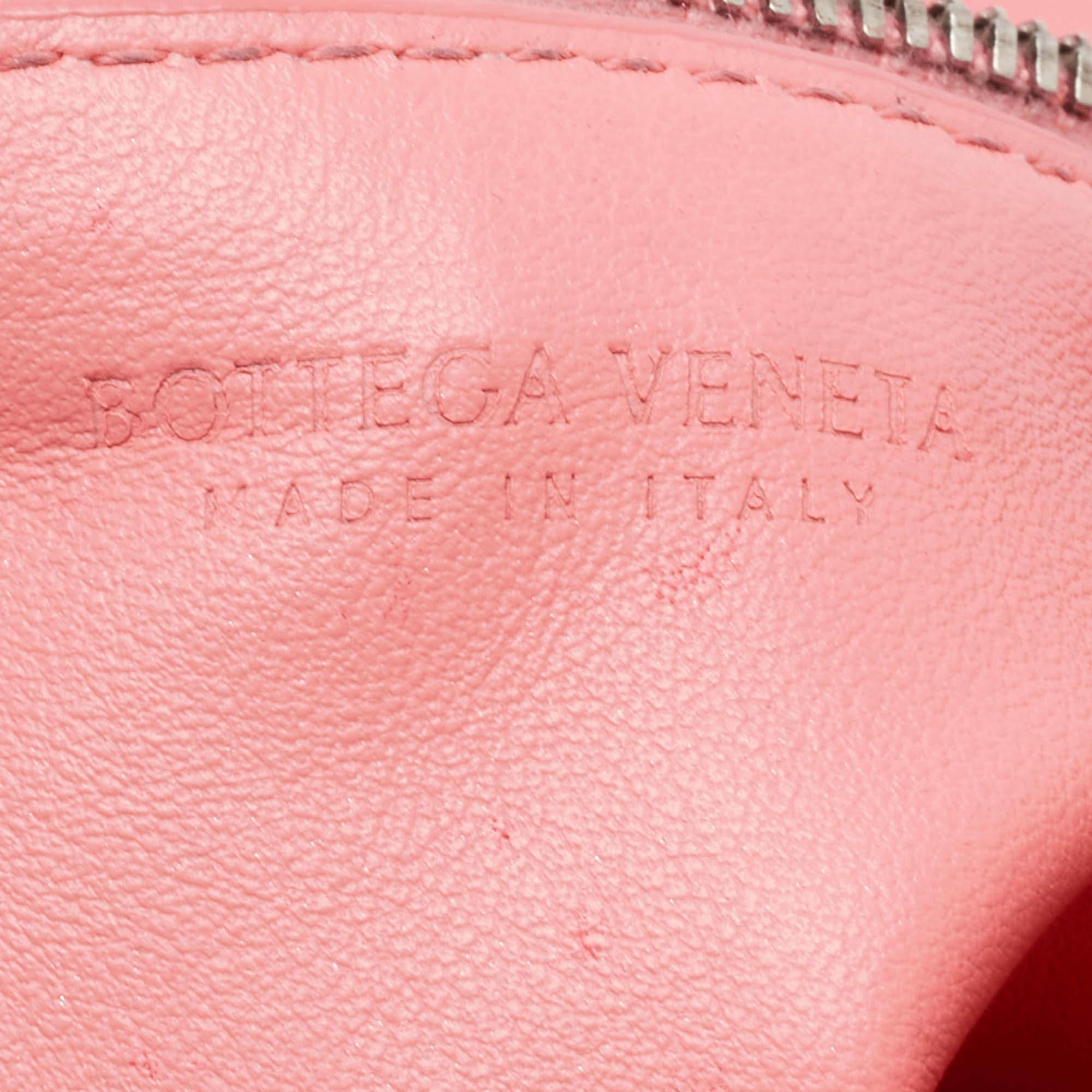 Women's Bottega Veneta Pink Leather Mini Double Knot Hobo