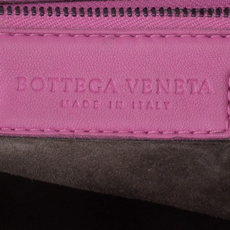 Bottega Veneta Pink Leather Small Intrecciato Hobo 6