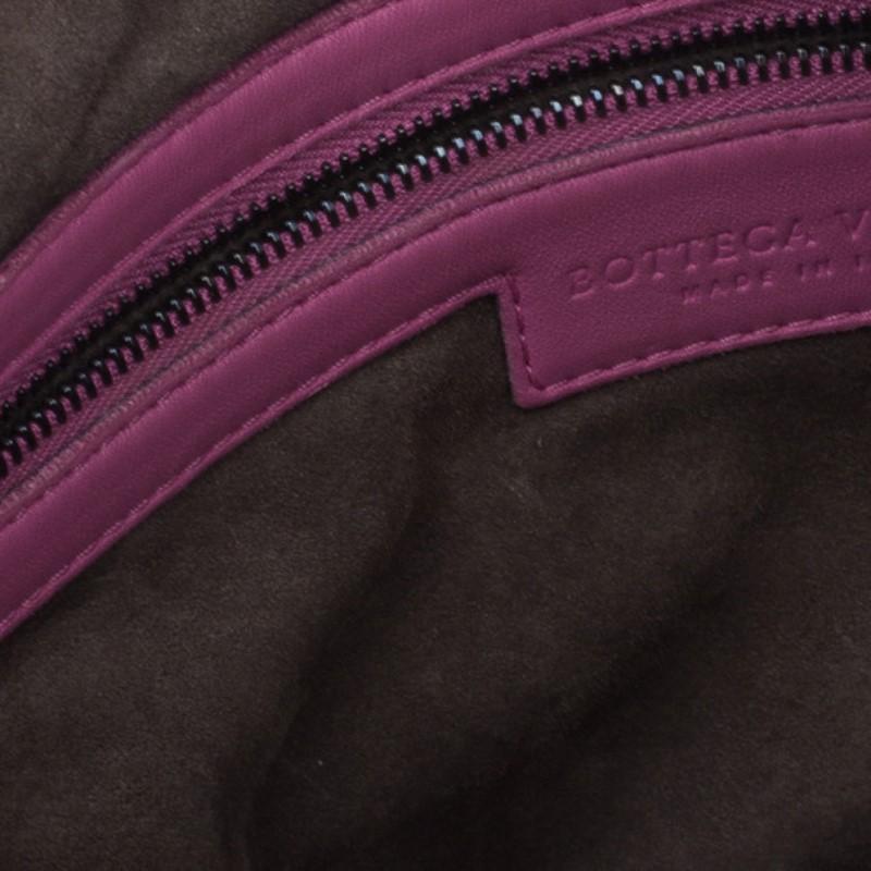 Bottega Veneta Pink Leather Small Intrecciato Hobo 5