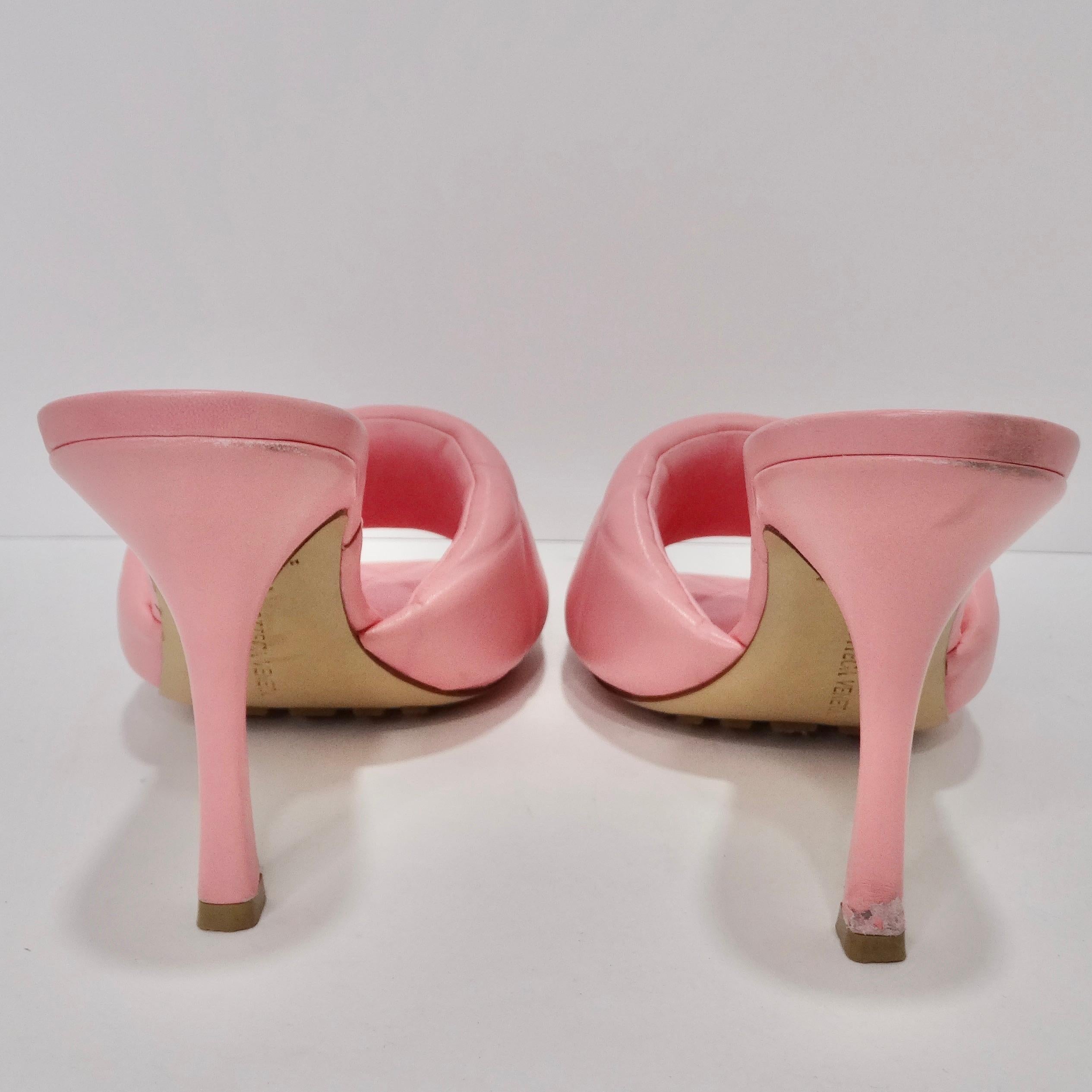 Bottega Veneta Pink lido Sandals For Sale 2