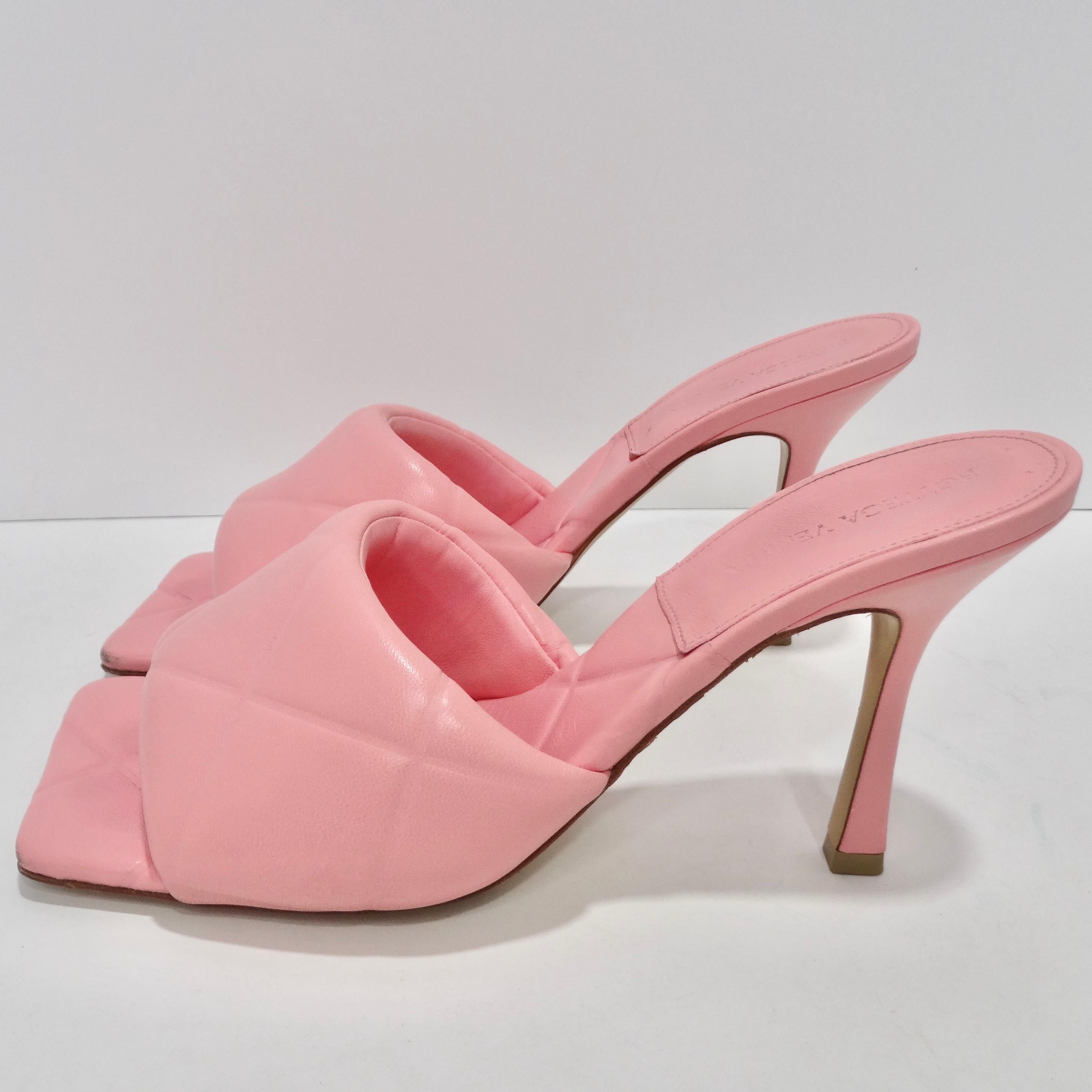 Bottega Veneta Pink lido Sandals For Sale 3