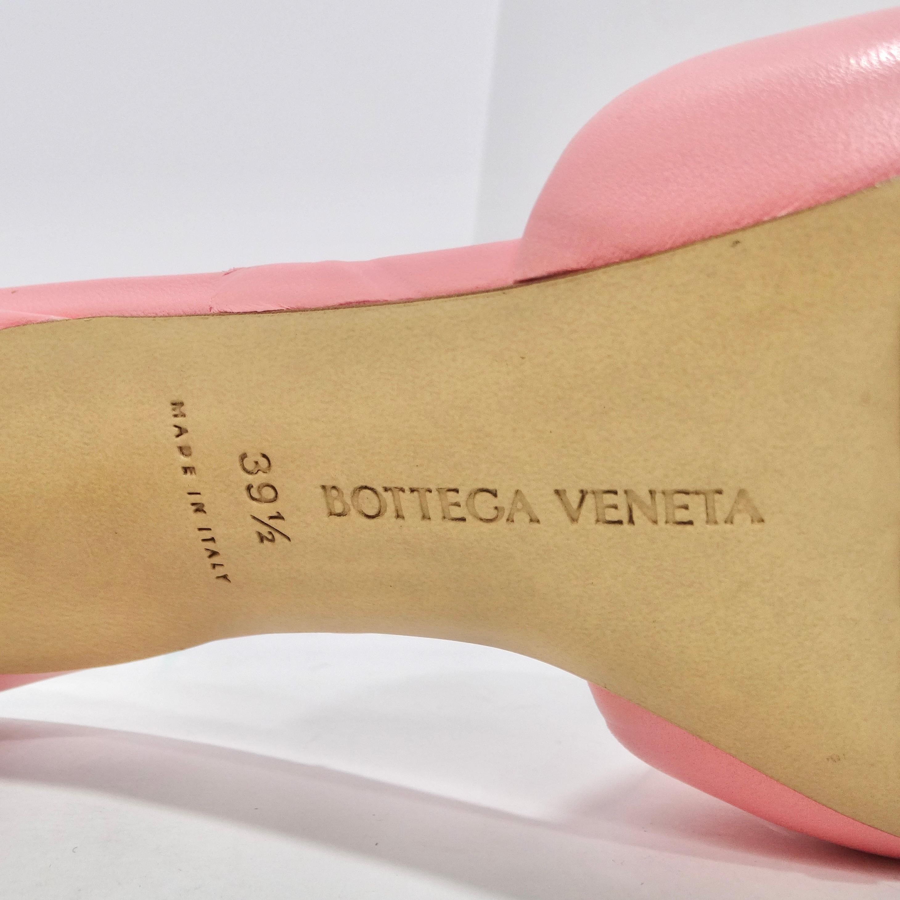 Bottega Veneta Pink lido Sandals For Sale 5