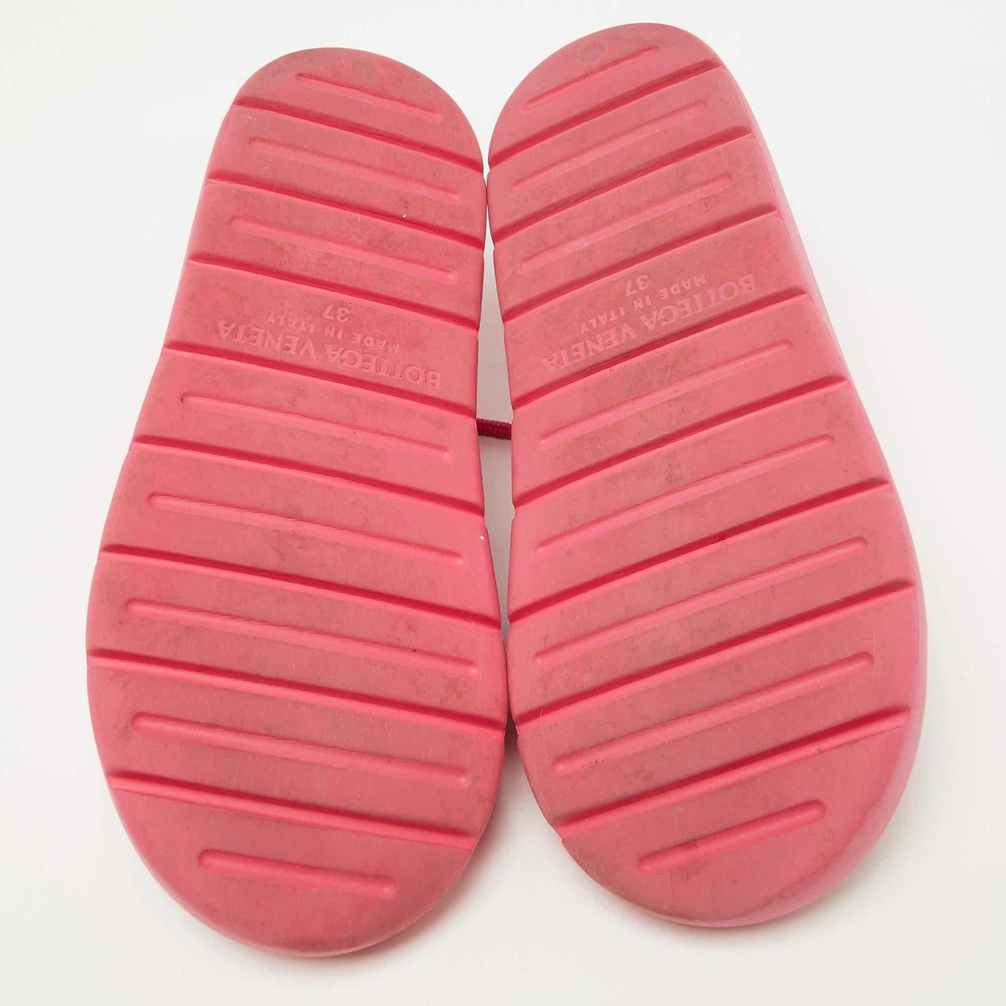 Bottega Veneta Pink Rubber Jelly Sandals Size 37 2
