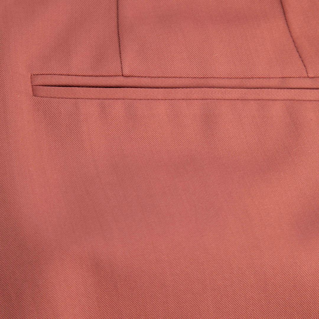 Bottega Veneta Pantalones de lana rosa con puños doblados Talla XS Rosa en venta
