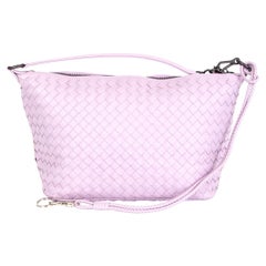 BOTTEGA VENETA pink woven leather INTRECCIATO SMALL HOBO Shoulder Bag