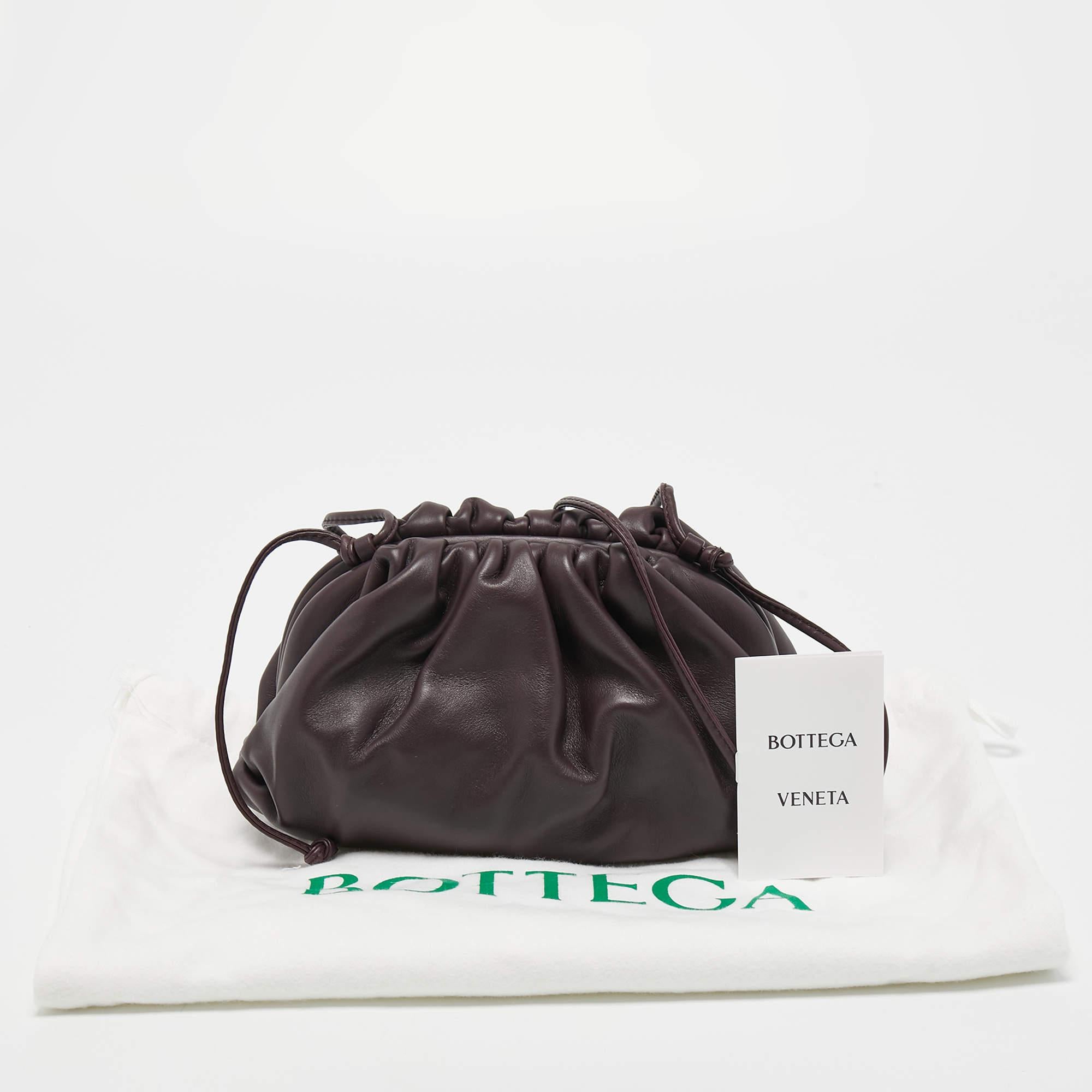 Bottega Veneta Plum Leather Mini The Pouch Bag 6