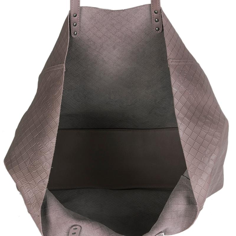 BOTTEGA VENETA plum purple INTRECCIOMIRAGE PAPILLON TOTE Bag 2