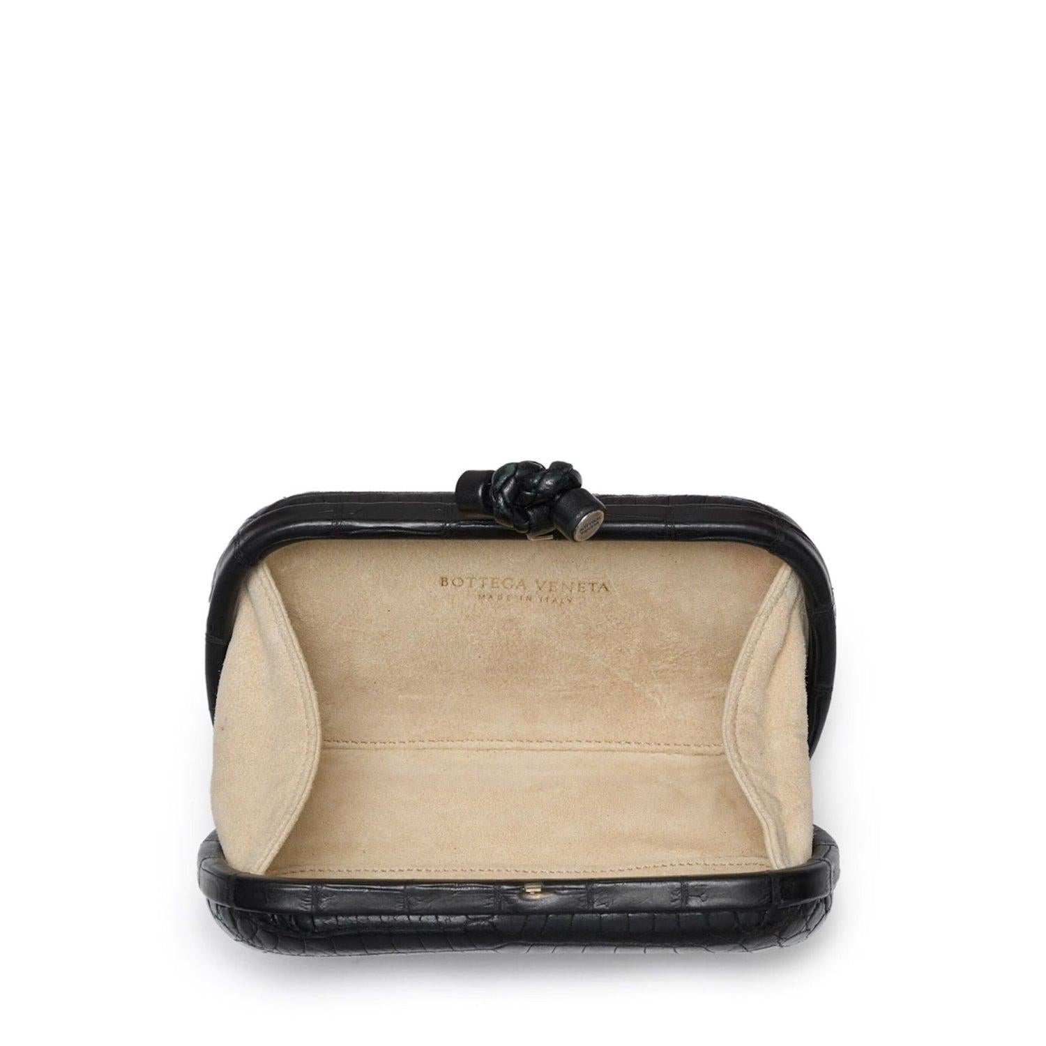 Bottega Veneta Pochette Knot Exotic Clutch In Fair Condition In London, GB