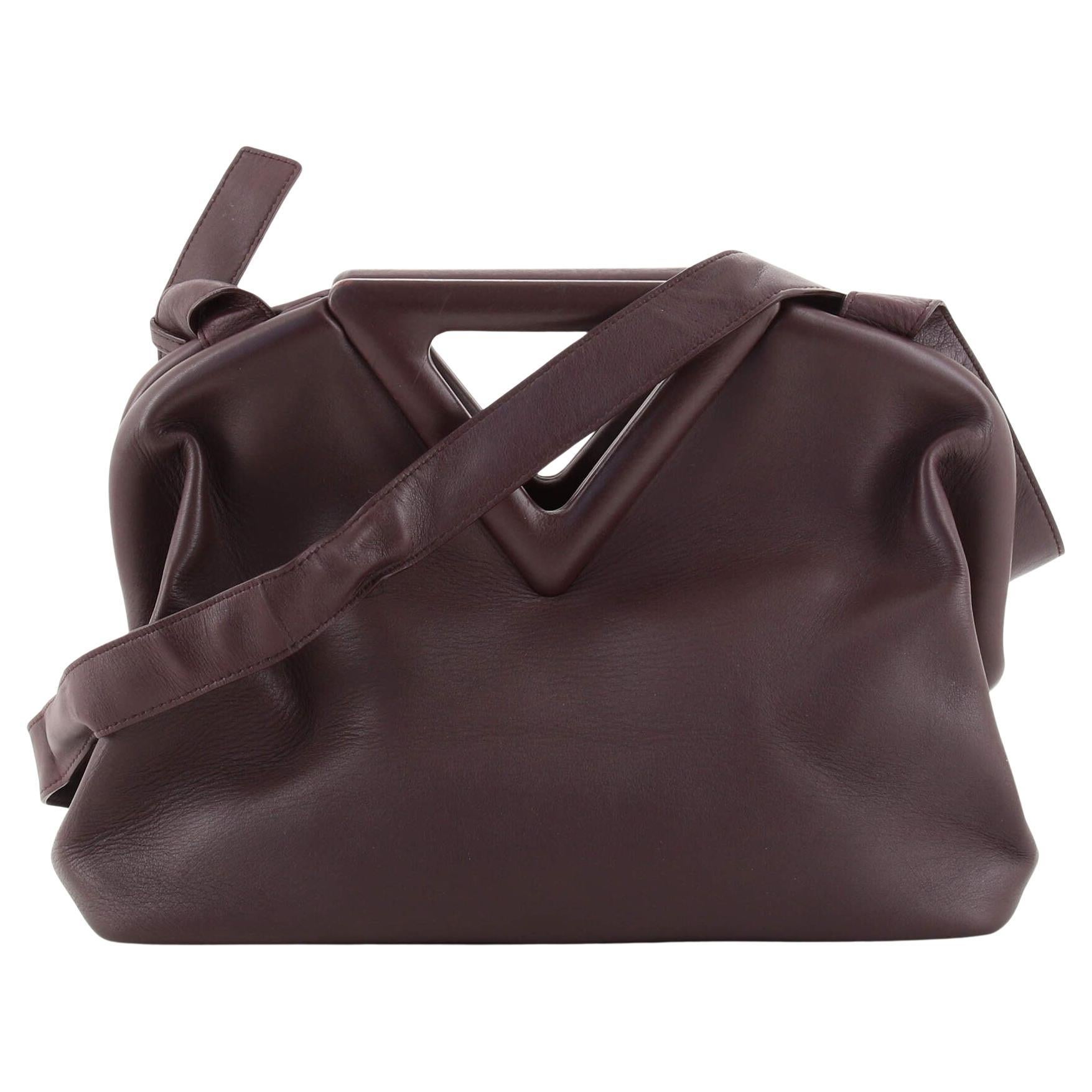 Bottega Veneta Point Shoulder Bag Leather Medium