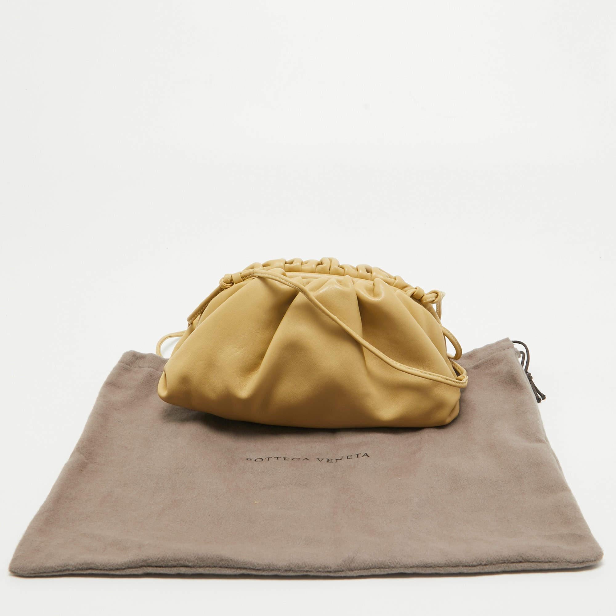 Bottega Veneta Porridge Leather Mini The Pouch Bag For Sale 5