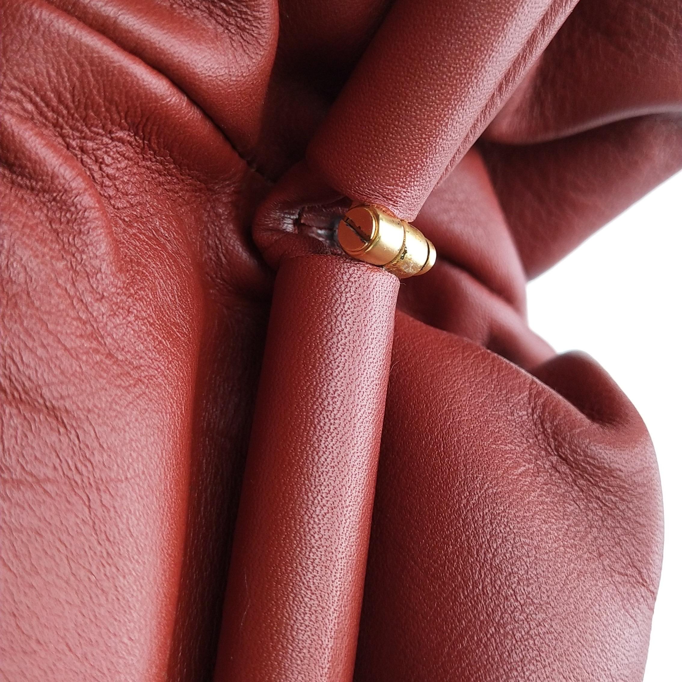 Bottega Veneta Bolsa Piel de Becerro Rojo Ladrillo Grande en venta 2
