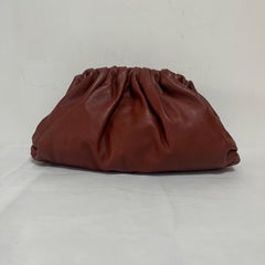 Bottega Veneta Pouch Calfskin Leather Brick Red Large