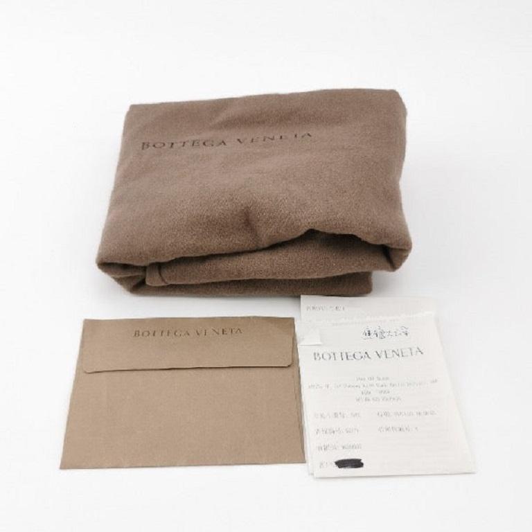 Bottega Veneta Pouch in pelle di vitello marrone caramello grande in vendita 6