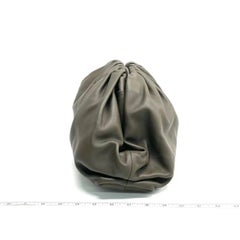 Bottega Veneta Pouch Calfskin Leather Dark Green Large