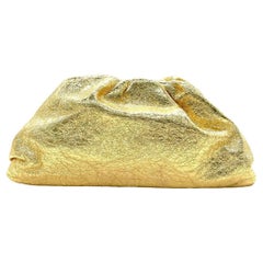 Bottega Veneta Beutel aus goldenem Leder Groß