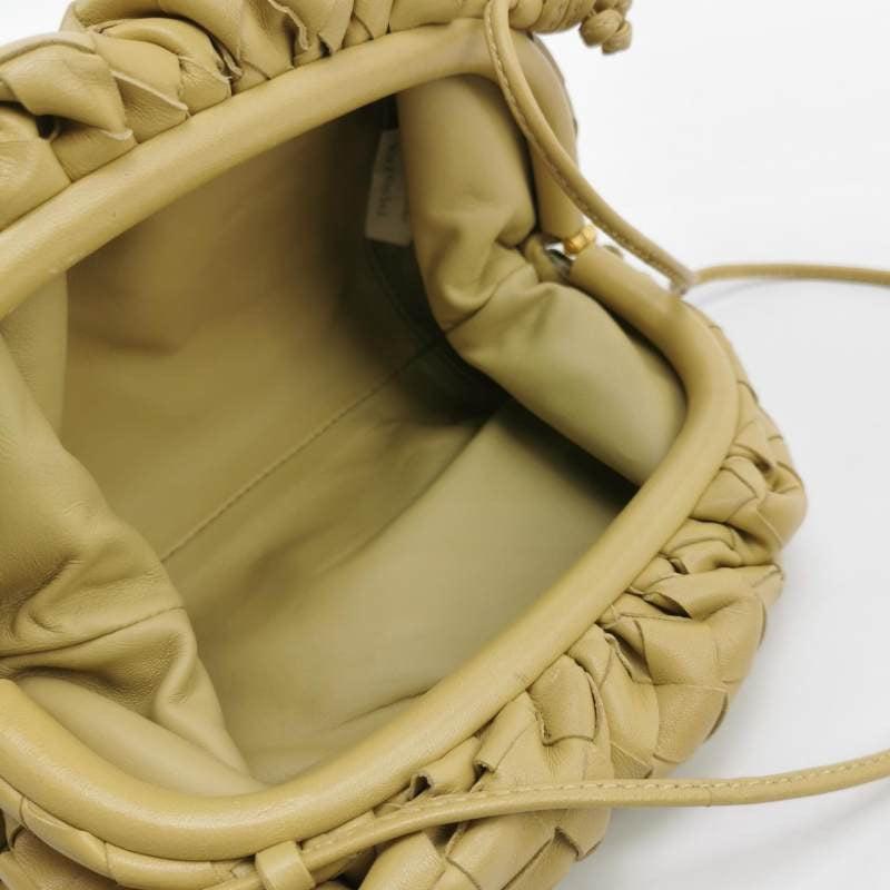 Bottega Veneta Pouch Mini Beige Leather For Sale 2
