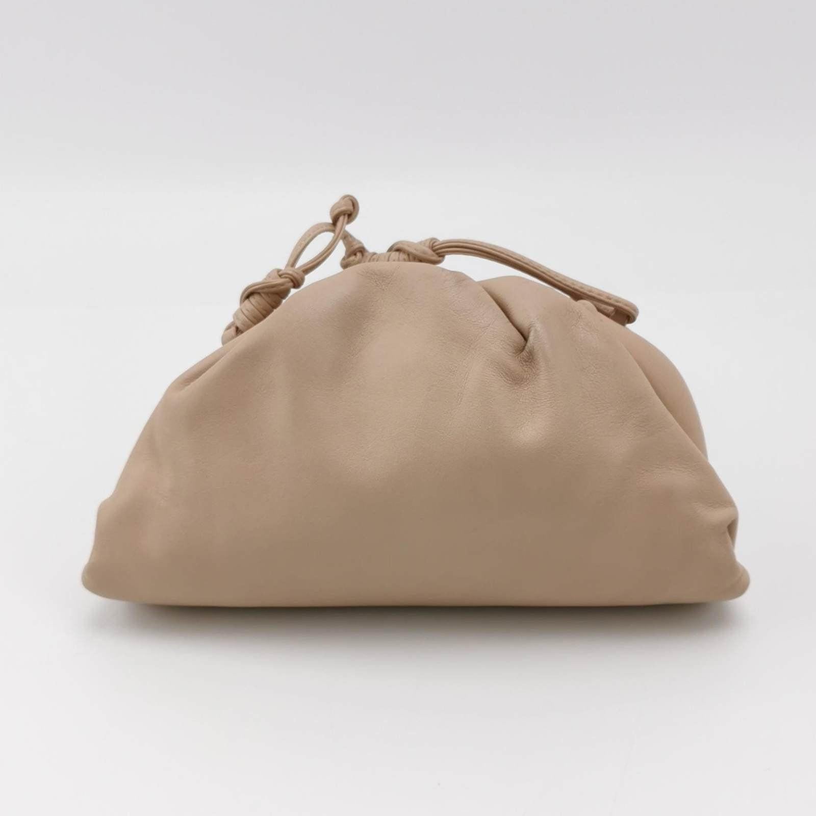 Bottega Veneta Pouch Mini Beige Nude Color Leather For Sale 2