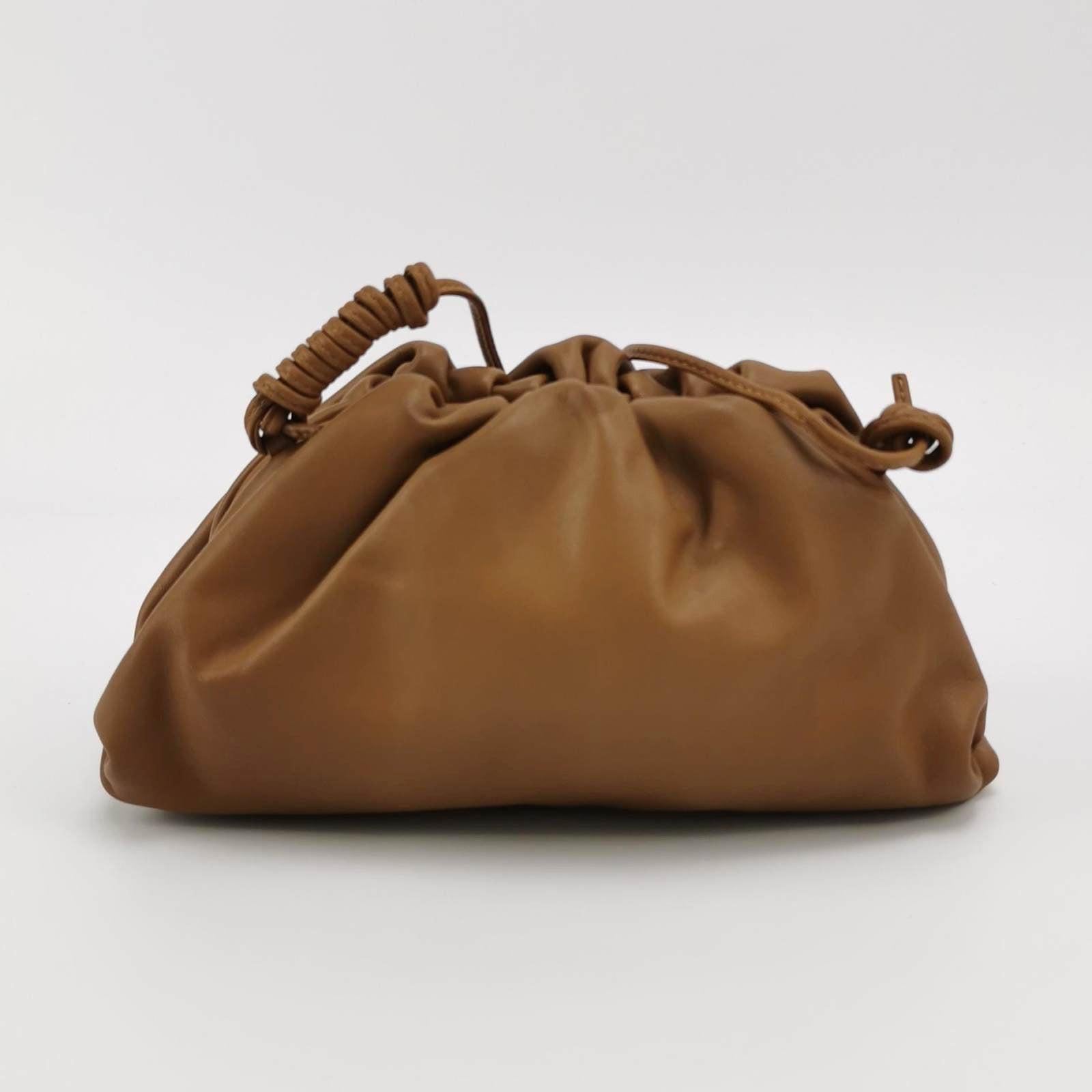Women's Bottega Veneta Pouch Mini Brown Leather For Sale