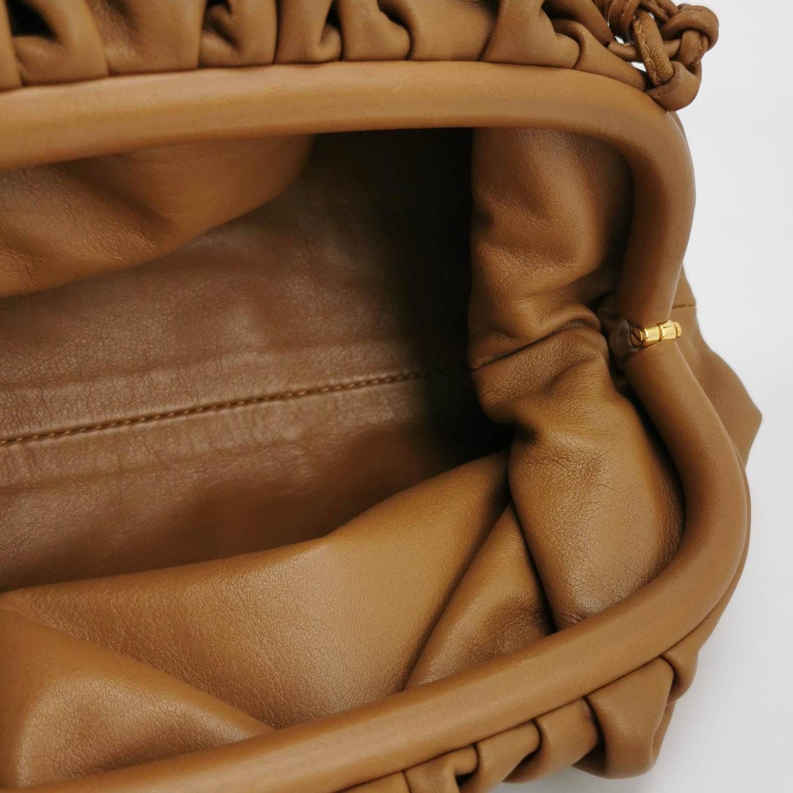 Bottega Veneta Pouch Mini Brown Leather For Sale 2