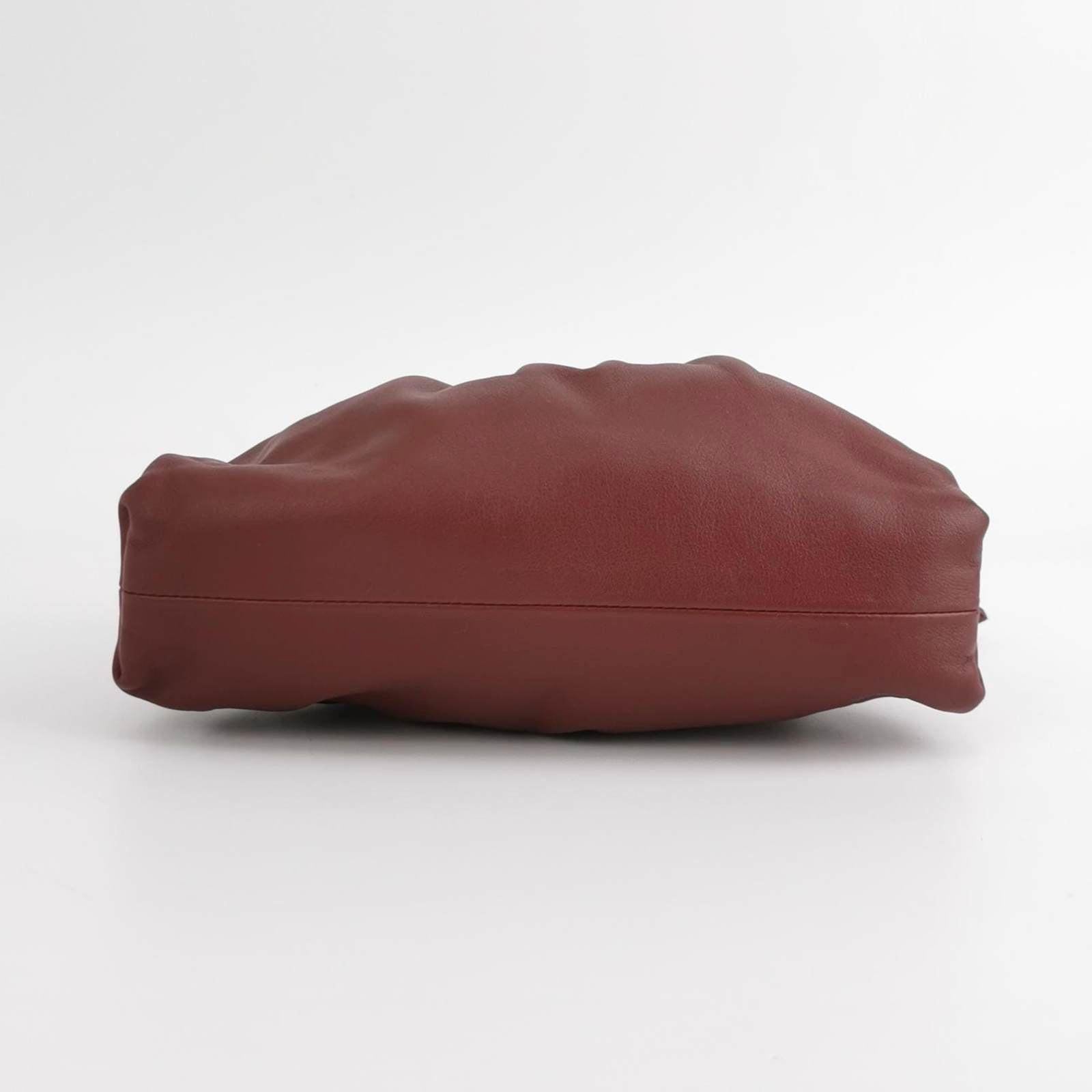 Women's Bottega Veneta Pouch Mini Burgundy Leather For Sale