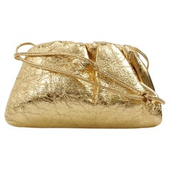 Bottega Veneta Pouch Mini Gold Lambskin Leather Crossbody Bag