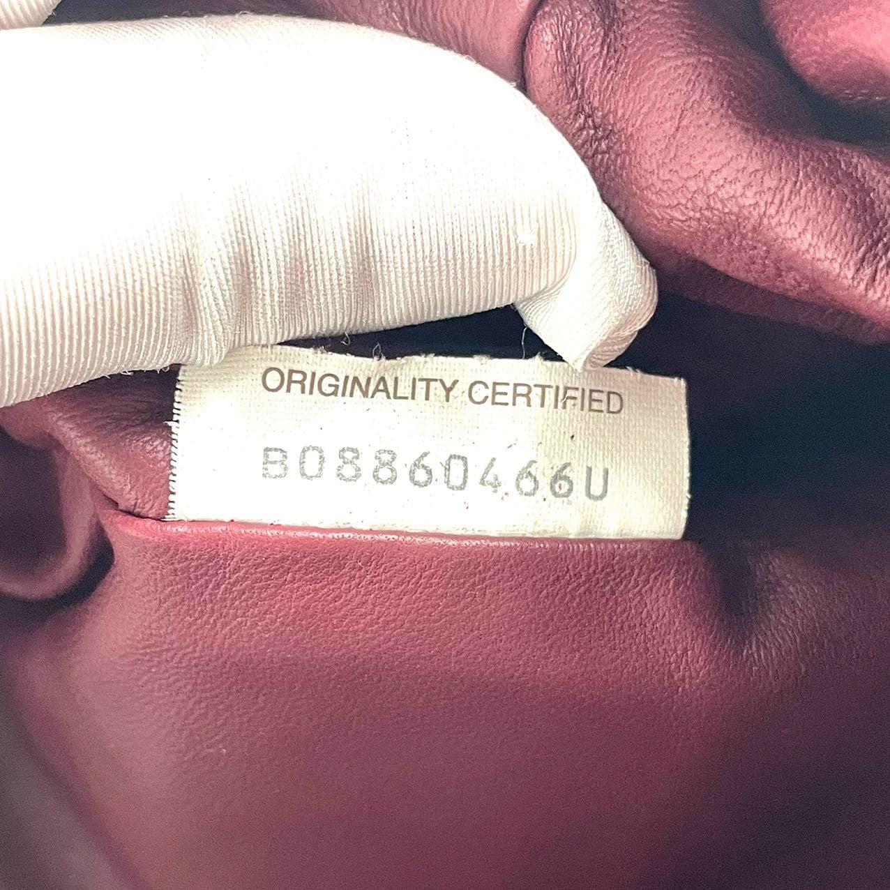 Bottega Veneta Pouch Mini Intrecciato Burgundy Leather Crossbody Bag 7