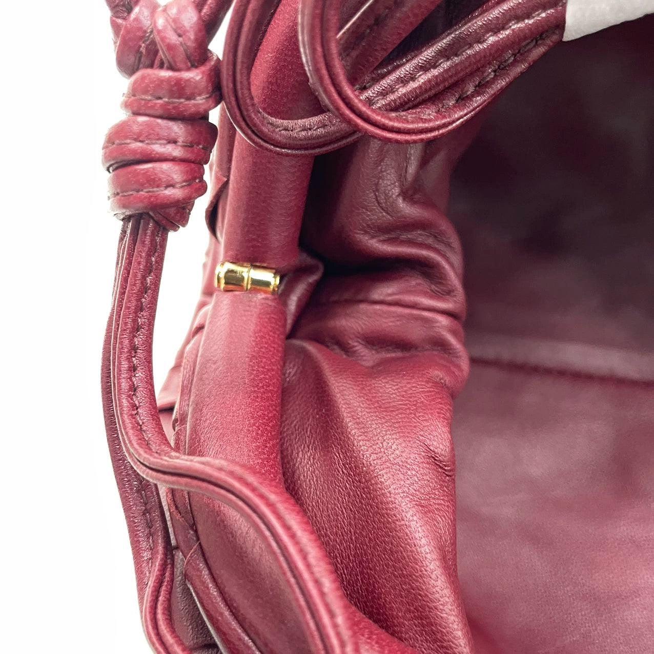 Bottega Veneta Pouch Mini Intrecciato Burgundy Leather Crossbody Bag 12