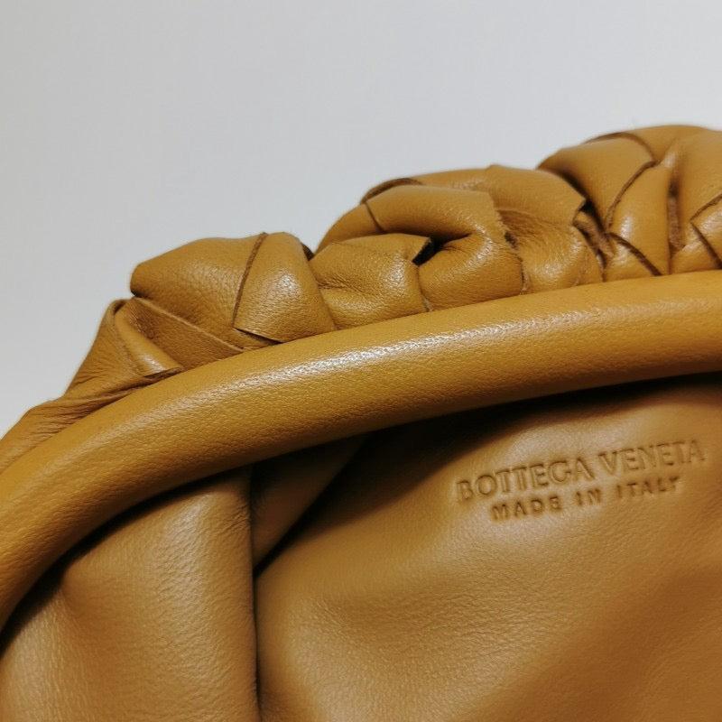 Bottega Veneta Pouch Mini Intrecciato Camel Lambskin Leather Crossbody Bag For Sale 6