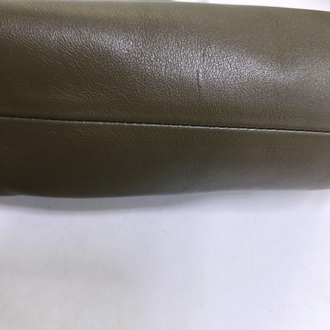 Bottega Veneta Pouch Mini Khaki Dark Green Lambskin Leather Crossbody Bag For Sale 6