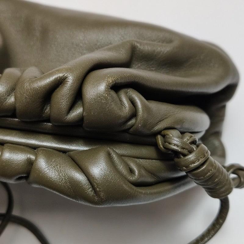 Bottega Veneta Pouch Mini Leather Dark Green 5
