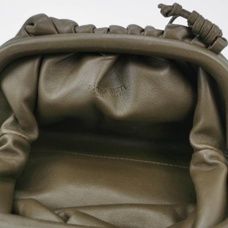 Bottega Veneta Pouch Mini Leather Dark Green 2