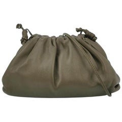 Bottega Veneta Pouch Mini Leather Dark Green