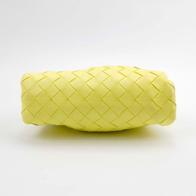 Bottega Veneta Pouch Mini Leather Lemon Yellow For Sale 3