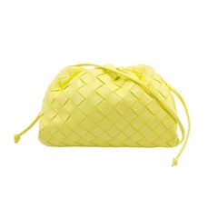 Bottega Veneta Pouch Mini Leather Lemon Yellow
