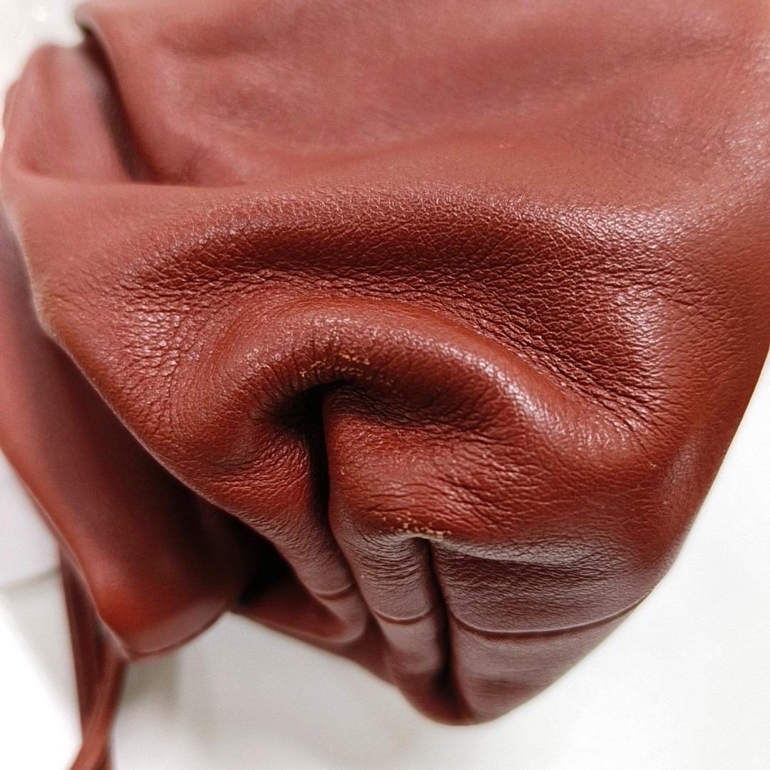 Women's Bottega Veneta Pouch Mini Red Leather For Sale