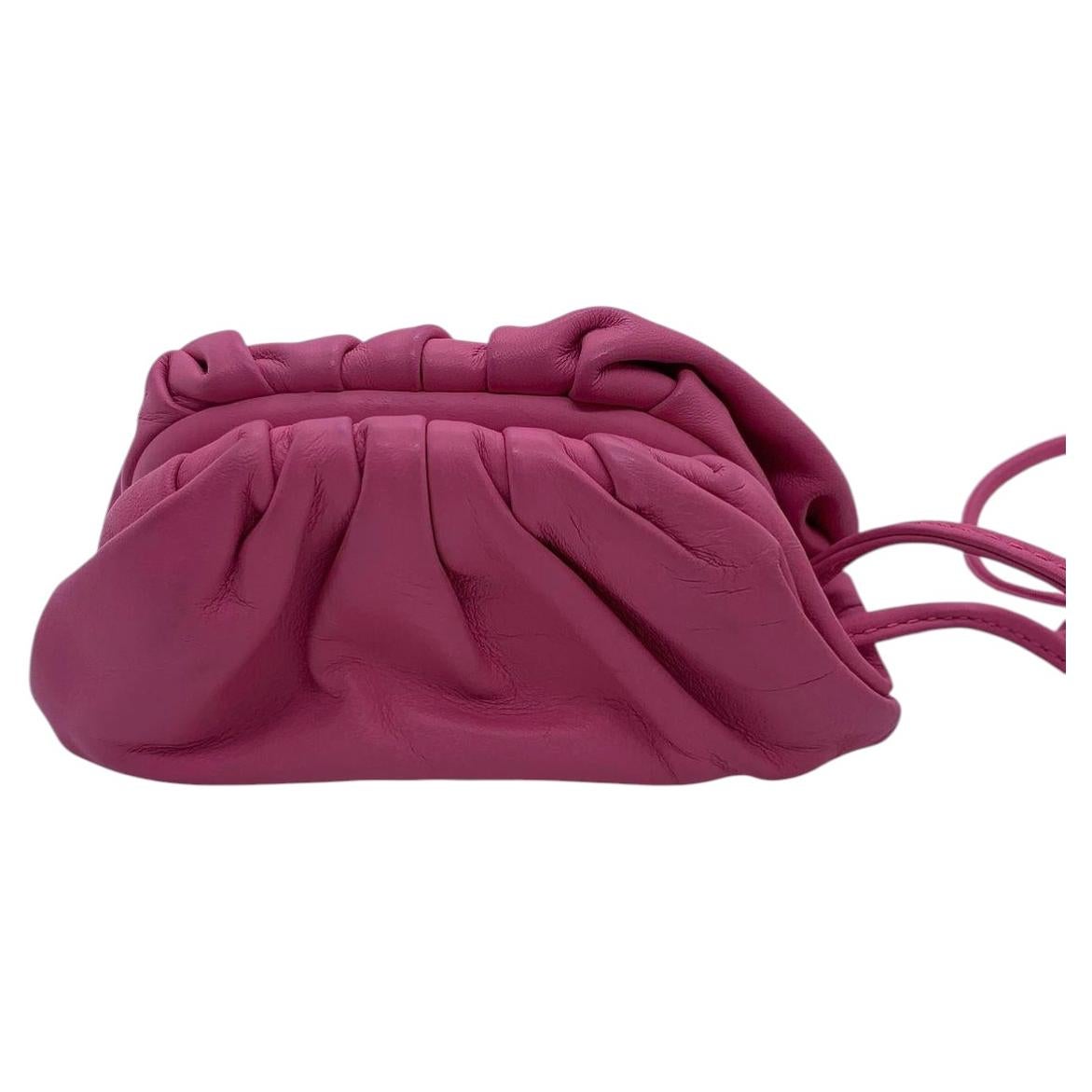 BOTTEGA VENETA Borsa a tracolla in pelle rosa madder Origine Italia