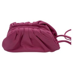 BOTTEGA VENETA Pouch Shoulder Bag Leather Rose madder Origin Italy