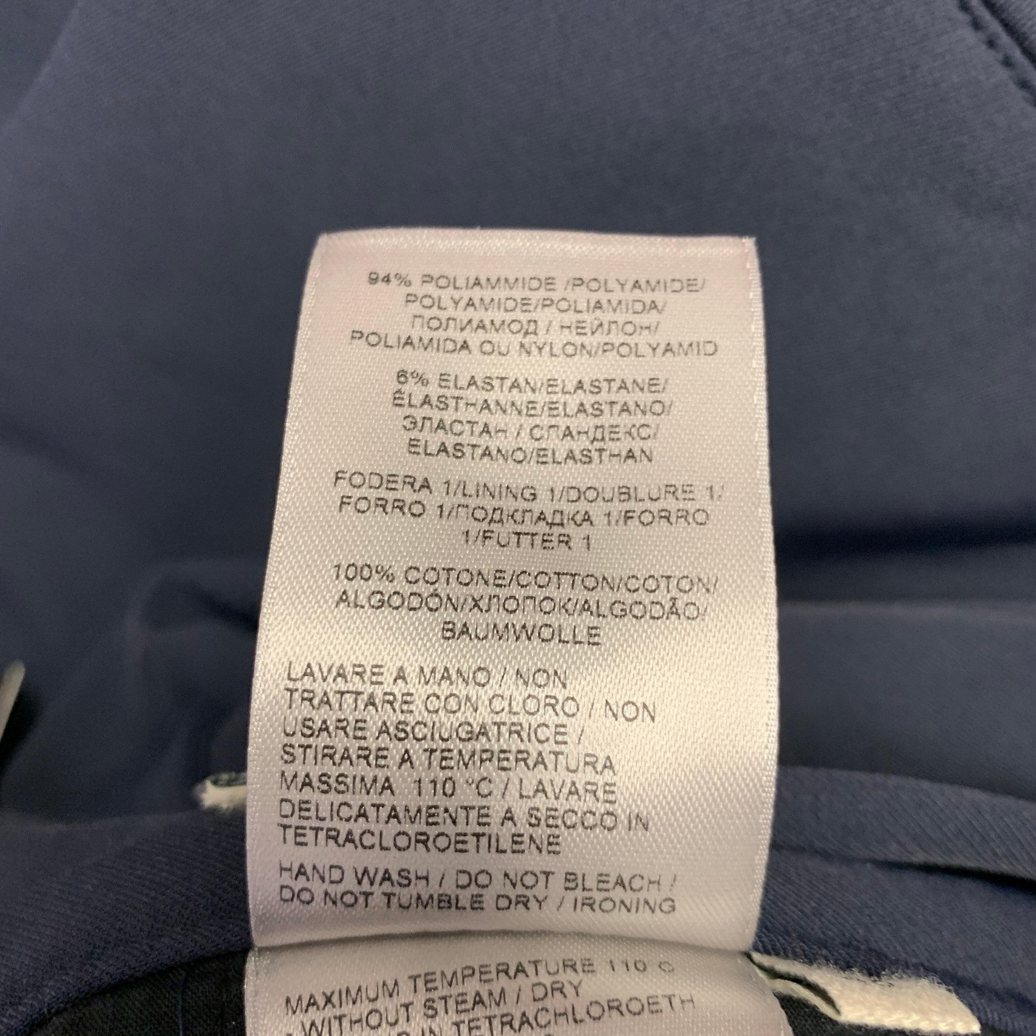 BOTTEGA VENETA Pre-Fall 2019 Size 32 Navy Polyamide Blend Casual Pants 2