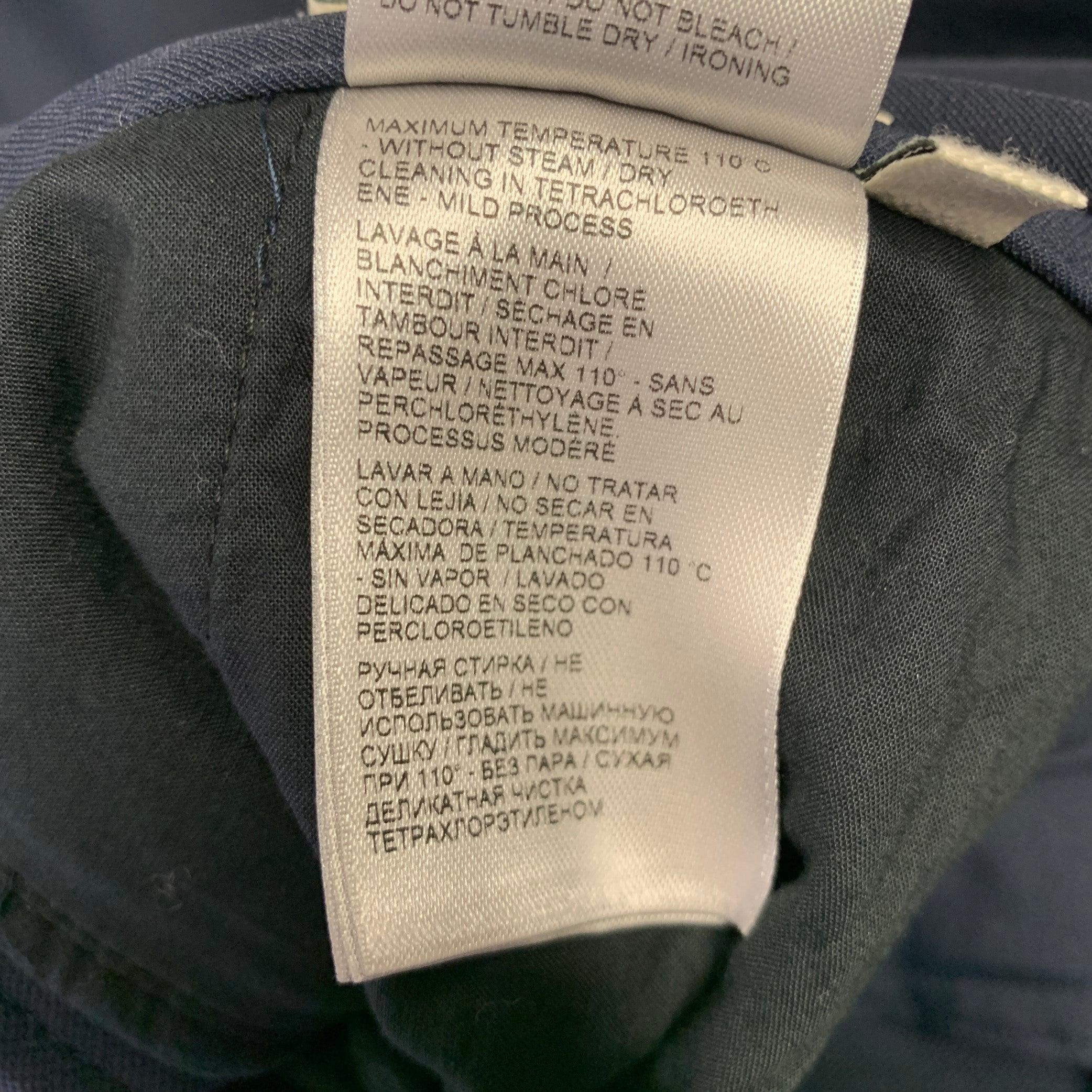 BOTTEGA VENETA Pre-Fall 2019 Size 32 Navy Polyamide Blend Casual Pants 3