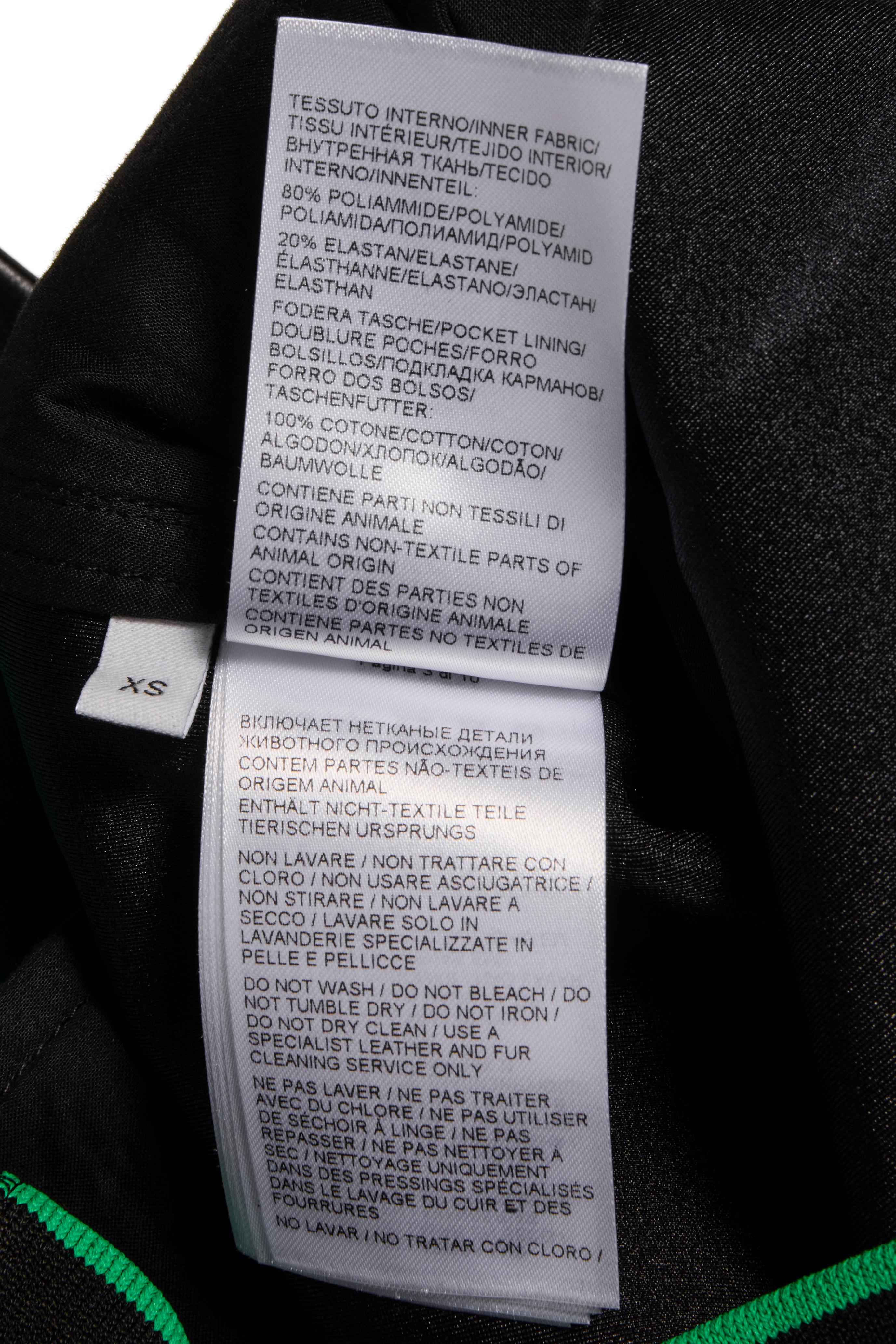 Bottega Veneta Pre-Fall 2021 Pantalones de pata ancha en piel de cordero negra XS en venta 6