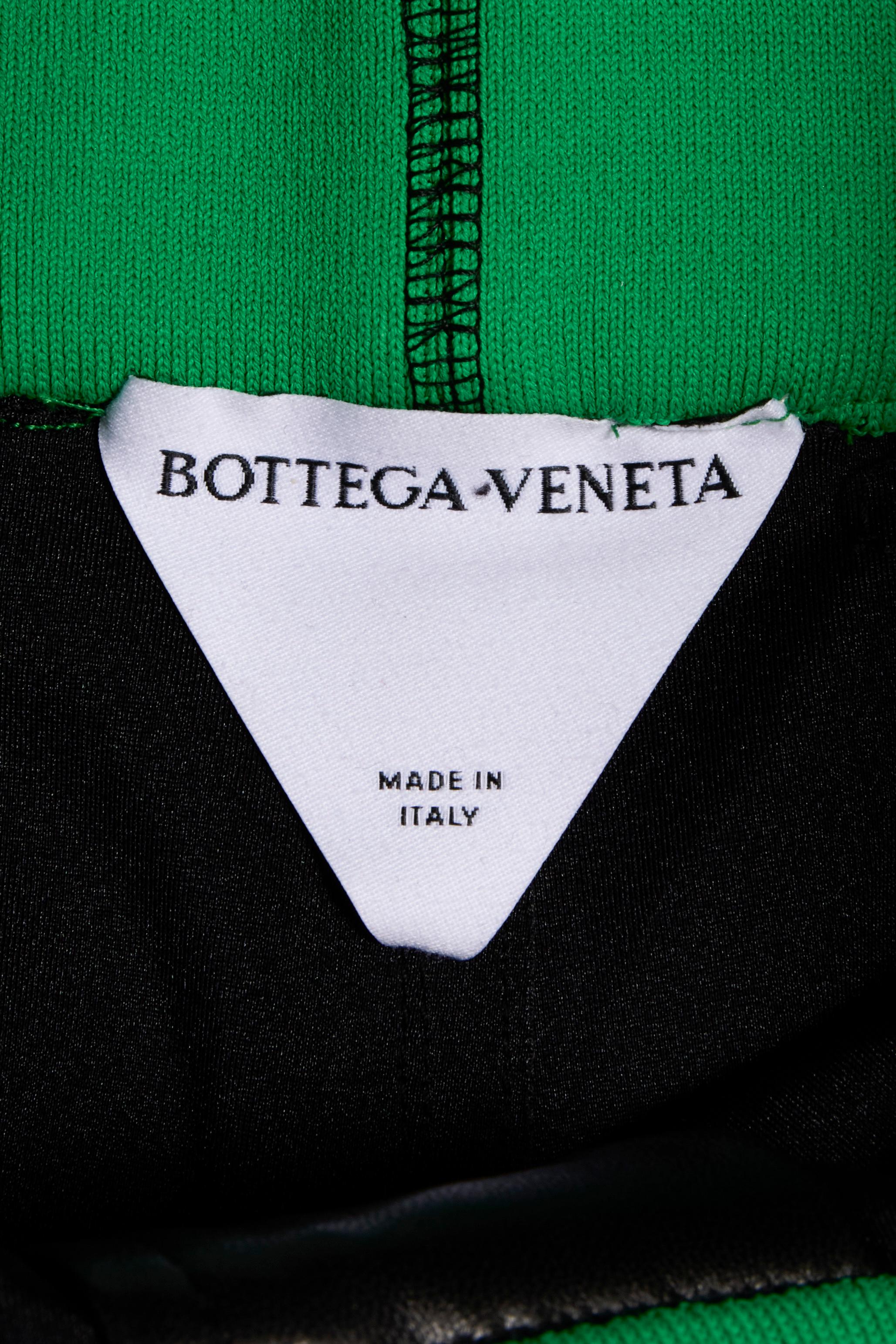 Bottega Veneta Pre-Fall 2021 Pantalones de pata ancha en piel de cordero negra XS en venta 4