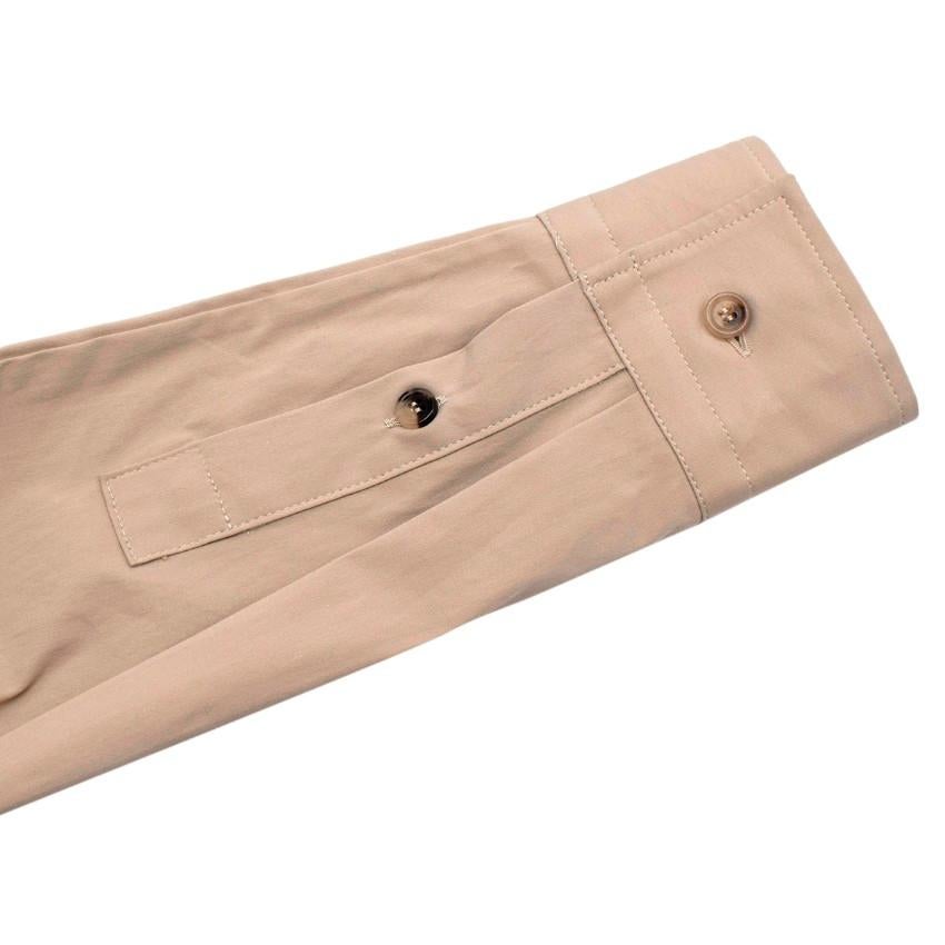 Bottega Veneta Pre Spring Stretch Cotton Safari Shirt In Excellent Condition For Sale In London, GB