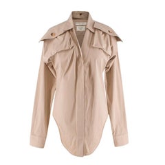 Bottega Veneta Pre Spring Stretch Cotton Safari Shirt