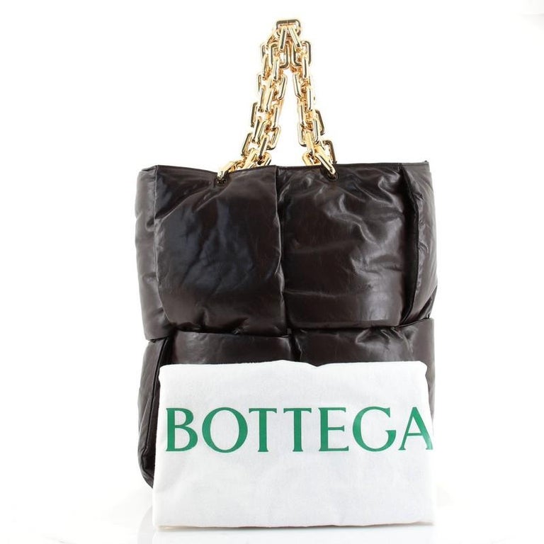 Bottega Puffy Chain Tote Padded Maxi Intrecciato Leather at 1stDibs