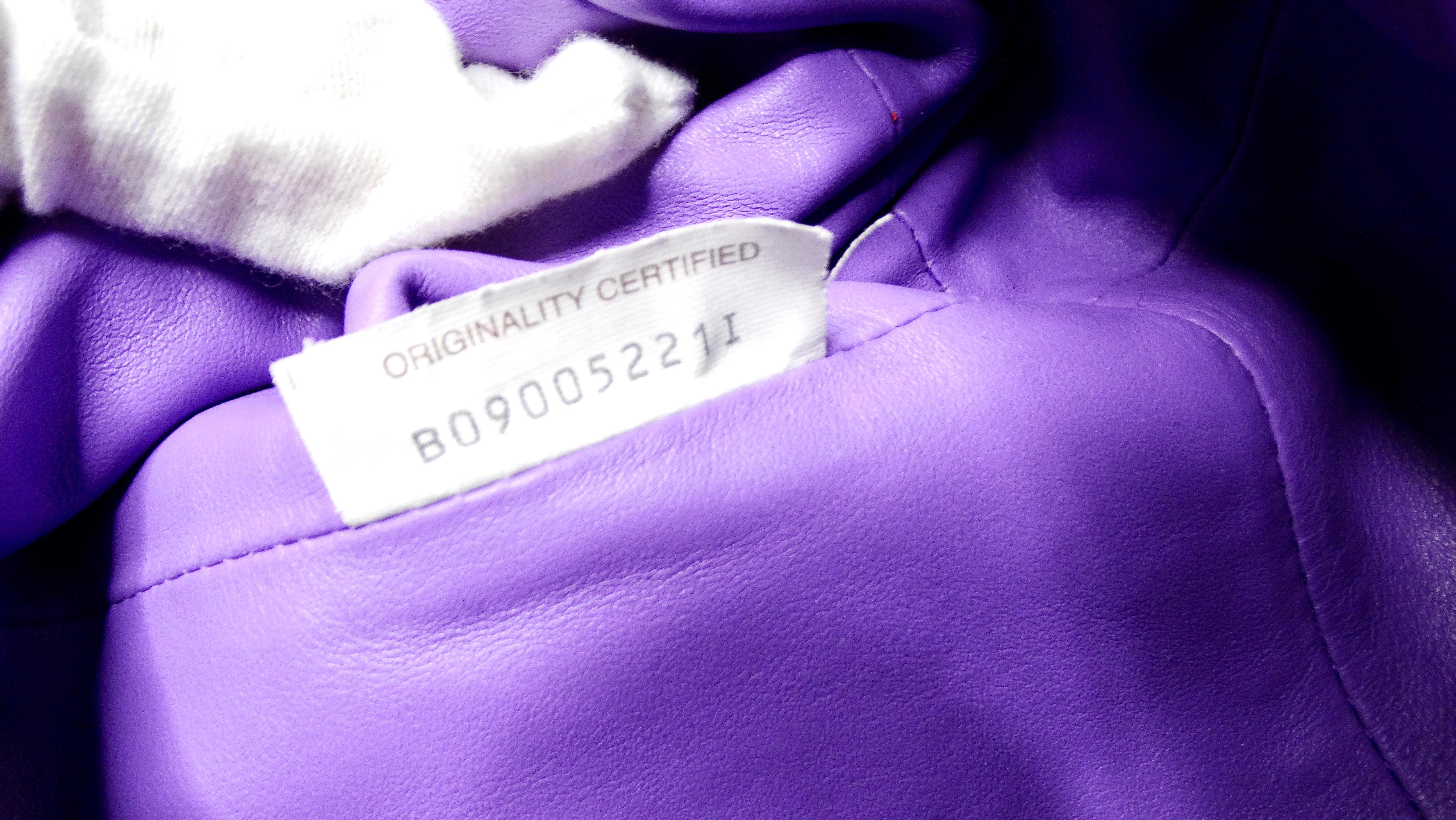 Bottega Veneta Purple Butter Calfskin Mini Pouch Crossbody Bag For Sale 3